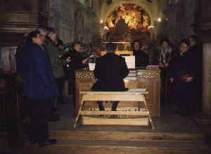 Klaus Hehn an der Orgel