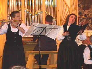 Orgel, Flte, Gesang