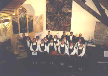 Der Chor in der Aula in Sittendorf